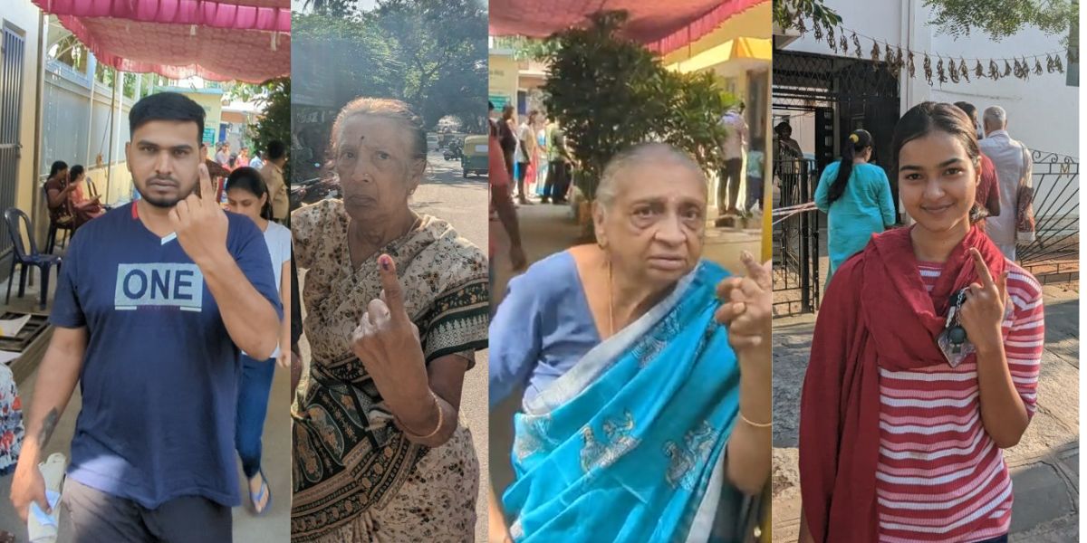 First time voters and elderly cast their votes. (South First) First time voters and elderly cast their votes. (South First)