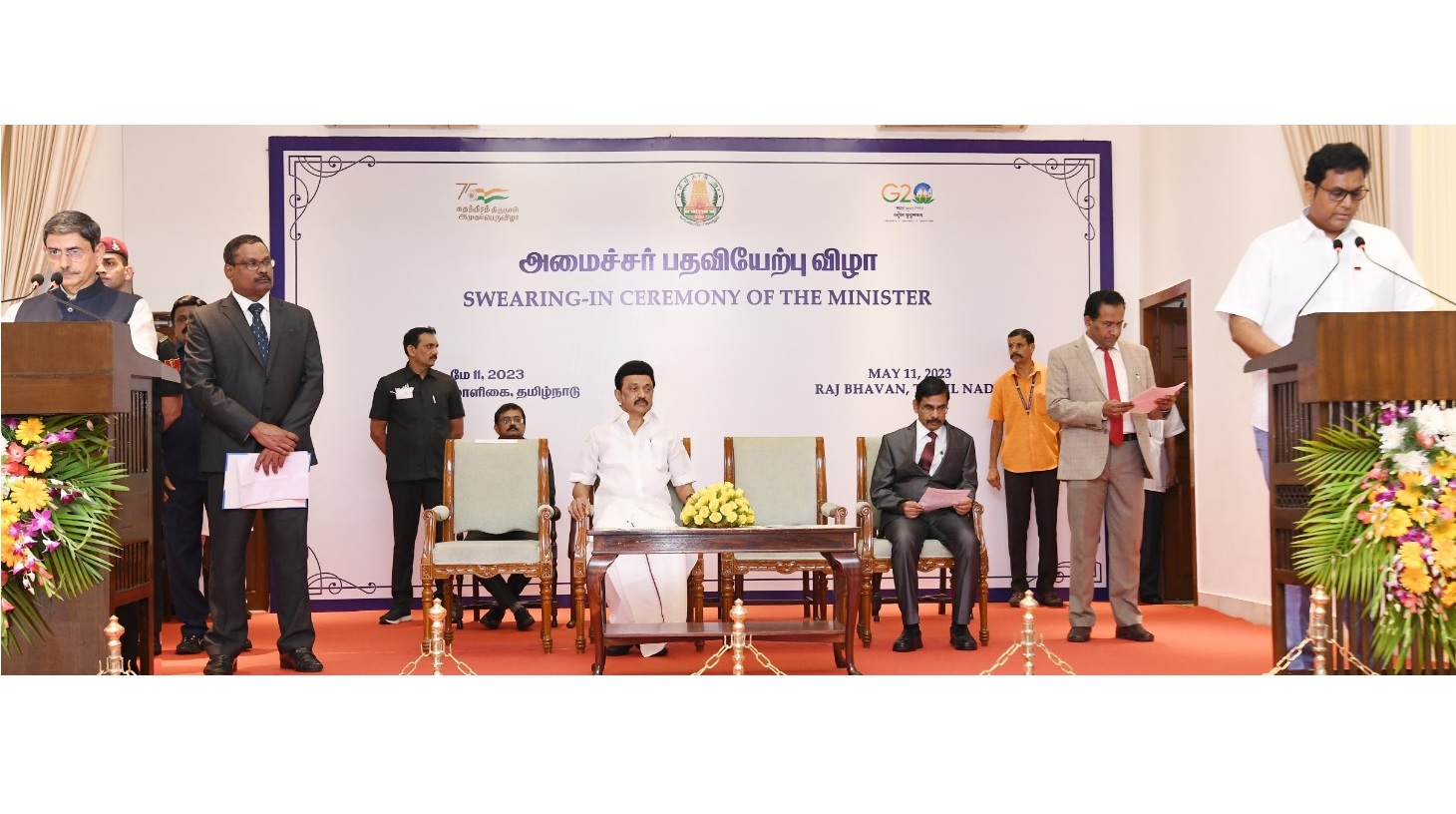 Rajaa Swearing In Three-time MLA Rajaa, man who knows how voters choose leaders, makes it to the Tamil Nadu Cabinet