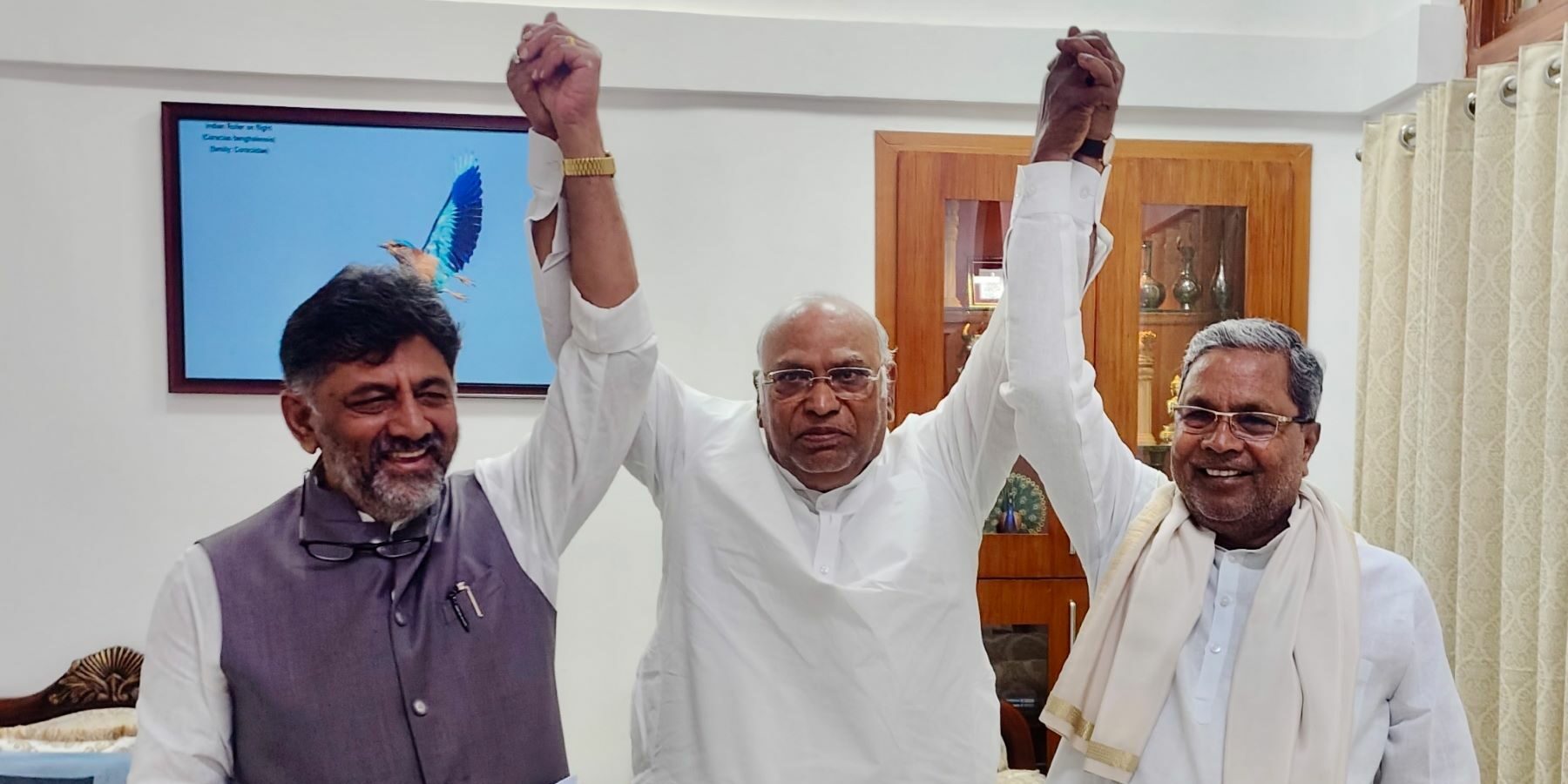 Siddu-Kharge DK Shivakumar Siddaramaiah Congress