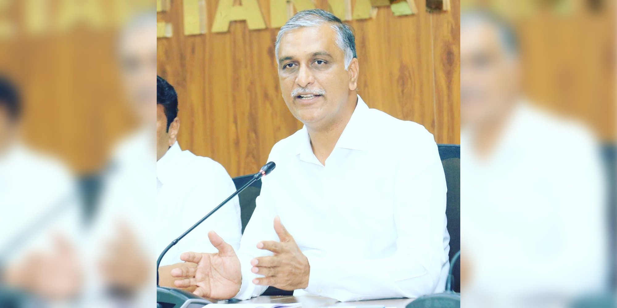 T Harish Rao after the Cabinet meeting Telangana Finance Minister T Harish Rao speaks to reporters after a Cabinet meeting in Hyderabad on Thursday, 18 May, 2023.