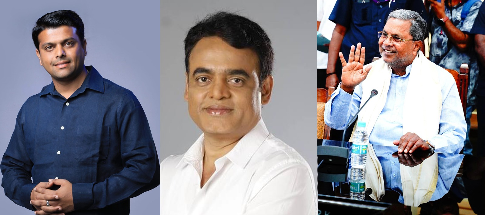 Harish Poonja, Dr Ashwath Narayan, and CM Siddaramaiah