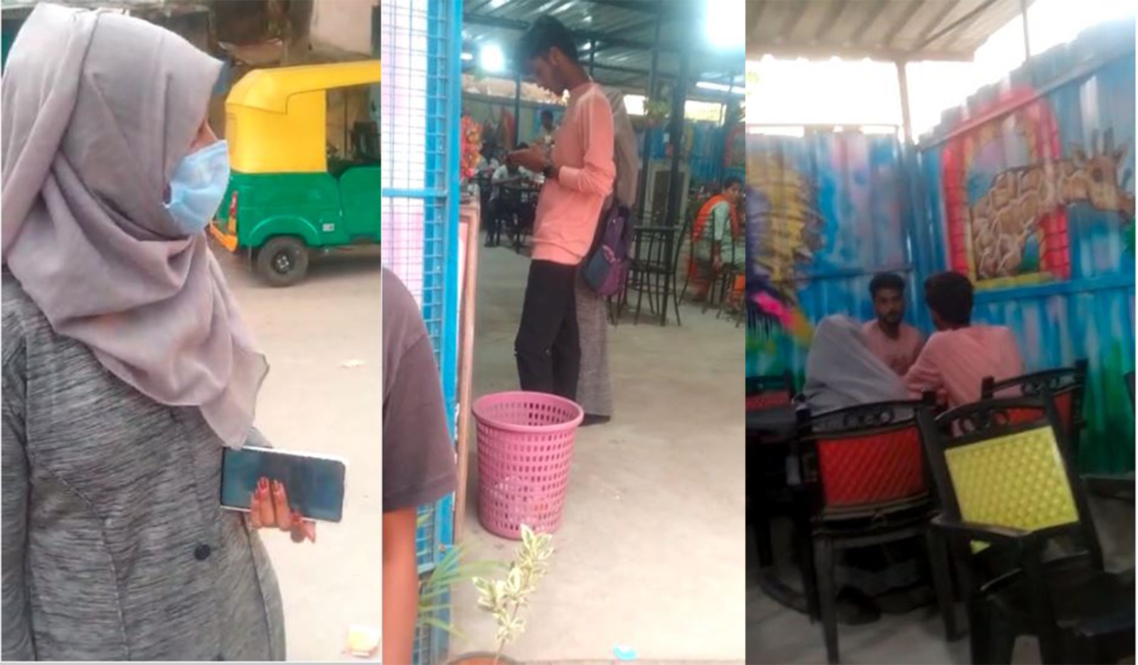 WhatsApp Image 2023-05-26 at 2.59.34 PM Screen grabs of the mobile phone recorded videos of the moral policing incident in Chikkaballapura