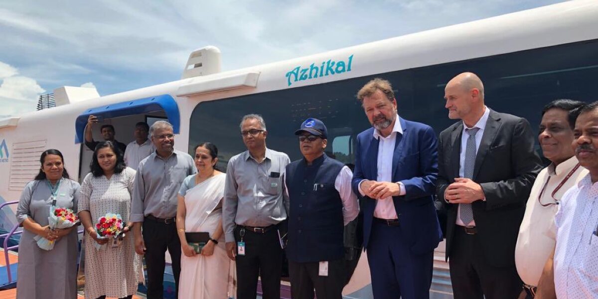 German Ambassador Philip Ackermann on the Kochi Water Metro German Ambassador Philip Ackermann on the Kochi Water Metro