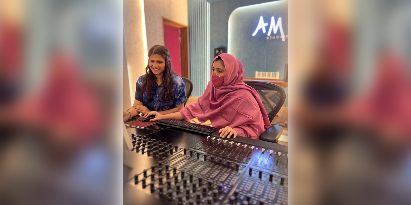 Khatija Rahman with director Halitha Shameem