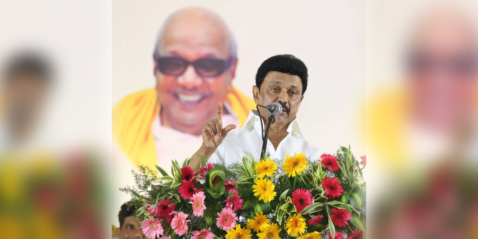 MK Stalin addressing the public during the inaugration of Urban Health Centres