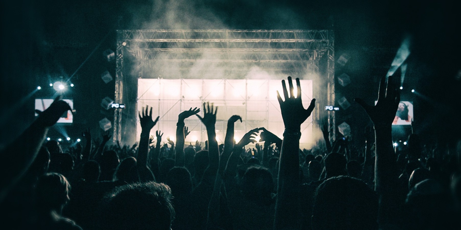 rock concert Representational image of a rock concert.