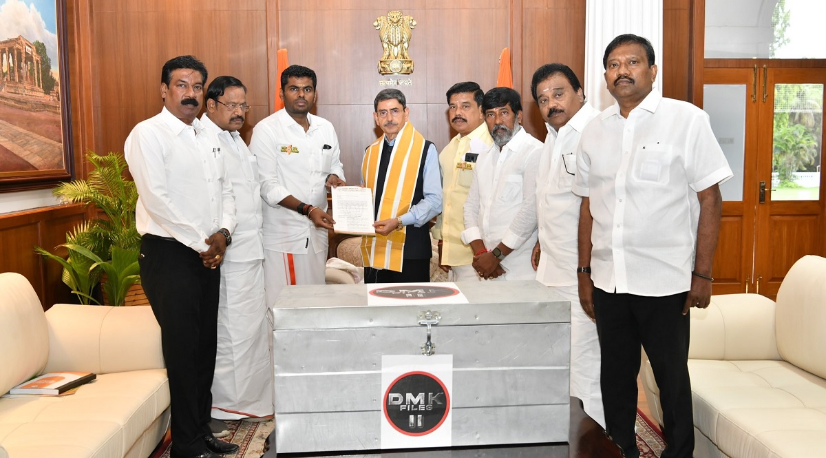 DMK Files 2 Ahead of his roadshow, TN BJP Chief Annamalai submits ‘DMK Files Part 2’ documents to Governor