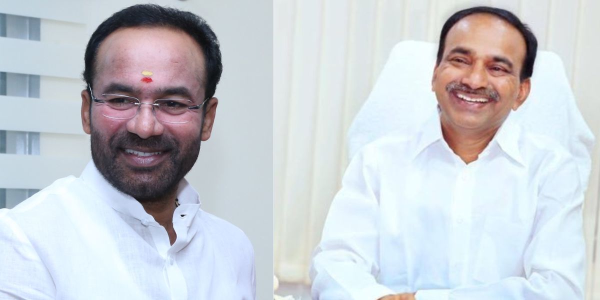 G Kishan Reddy, Eatala Rajender. BJP Telangana president