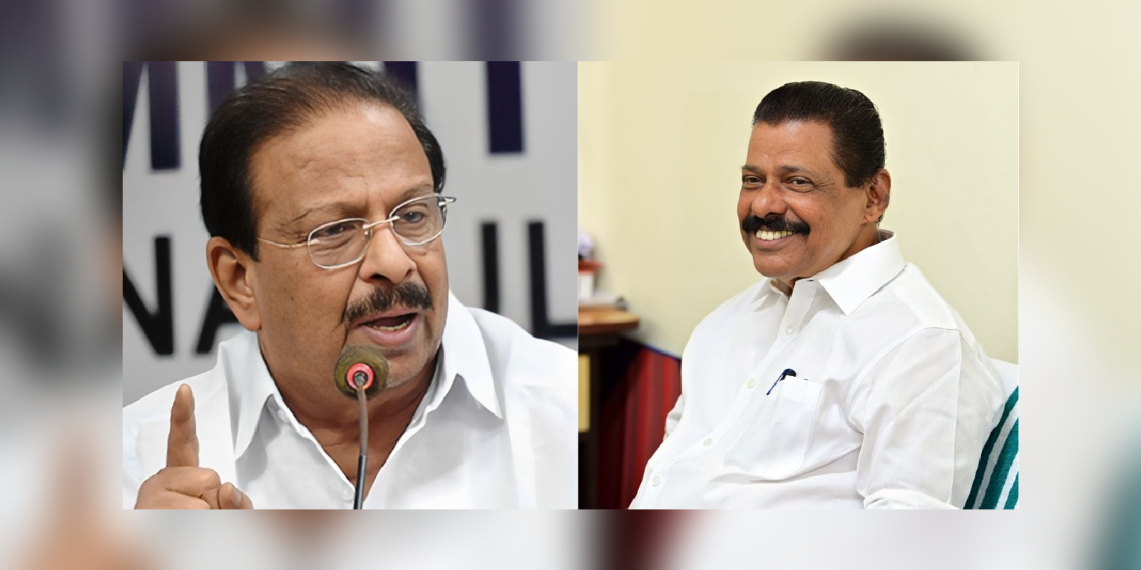 KPCC chief Sudhakaran and CPI(M) secretary MV Govindan KPCC chief Sudhakaran and CPI(M) secretary MV Govindan