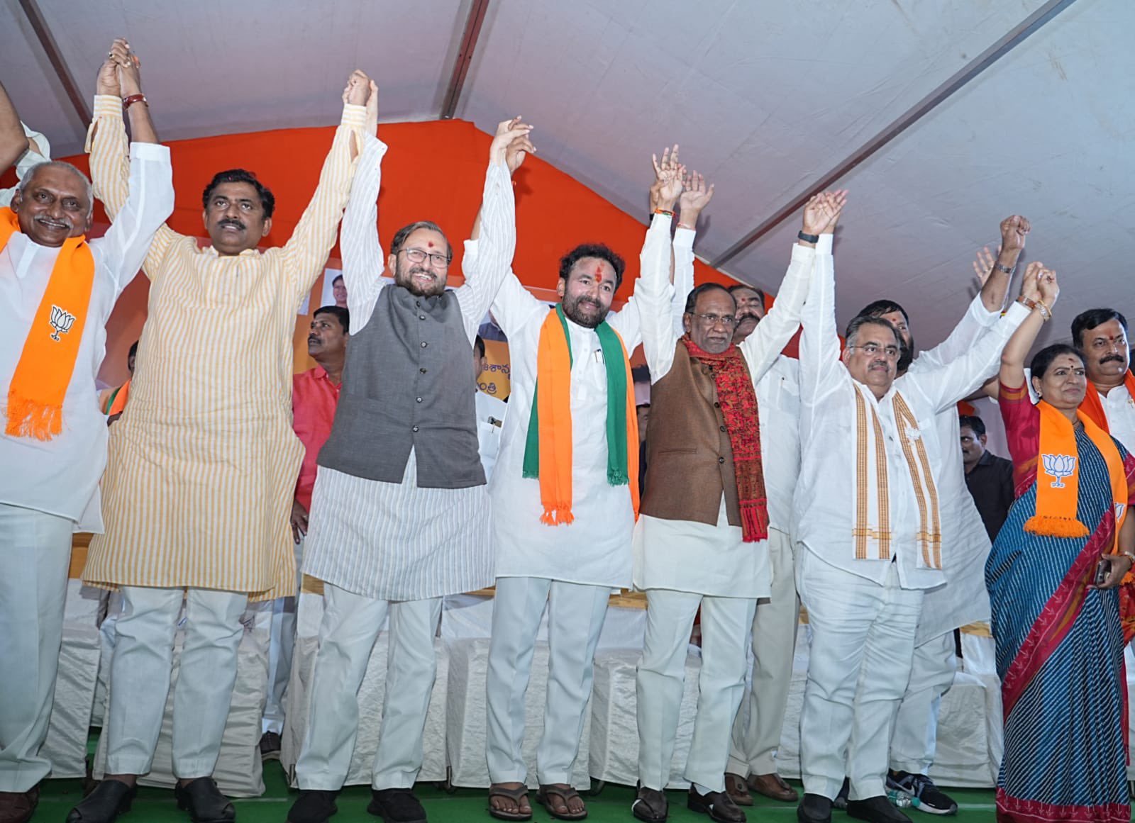 Kishan Reddy after taking over as president of the Telangana unit of the BJP. Telangana BJP dissidence