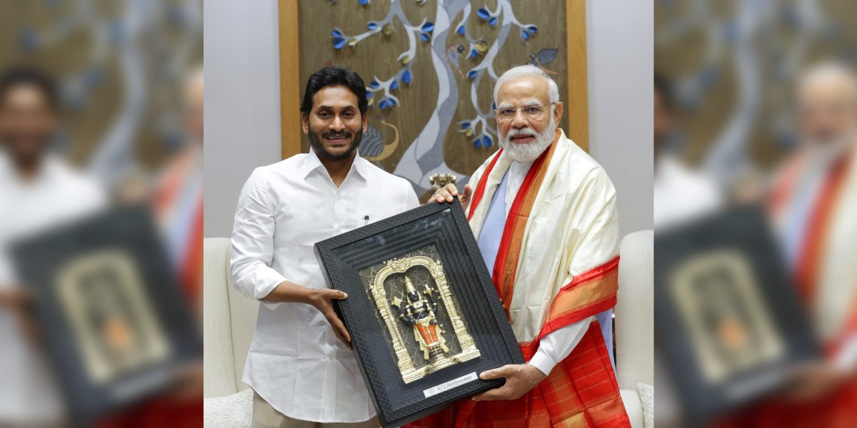 New Project (54) Andhra Pradesh Chief Minister's meeting with Prime Minister Narendra Modi lasted 90 minutes on Wednesday. (PMO/Twitter)