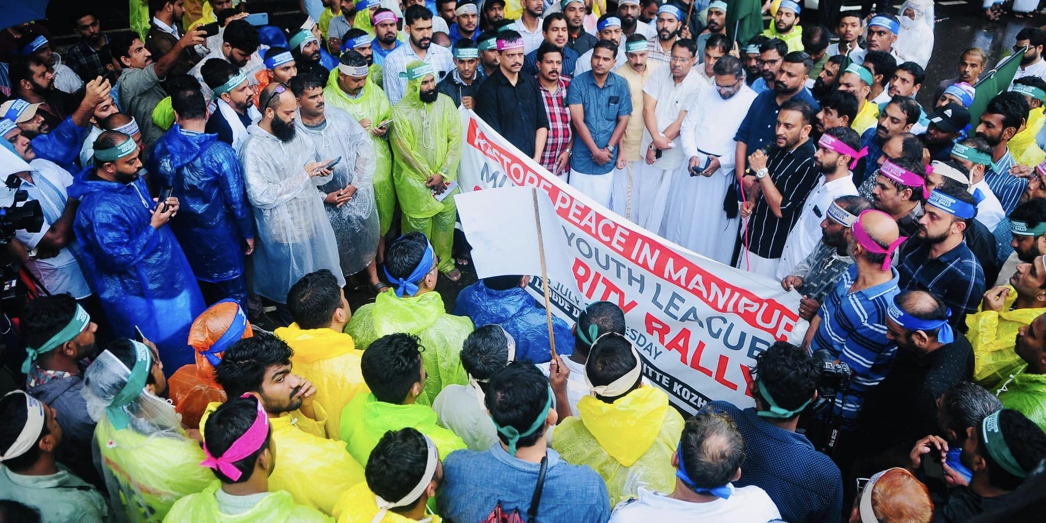 PK Firoz speaking at a Muslim Youth League rally in Kozhikode on 25 July. (Facebook) Muslim Youth League rally