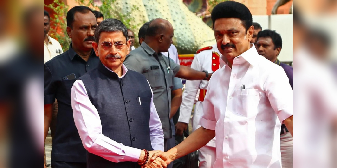 Tamil Nadu Governor RN Ravi with Chief Minister MK Stalin Tamil Nadu Governor RN Ravi with Chief Minister MK Stalin