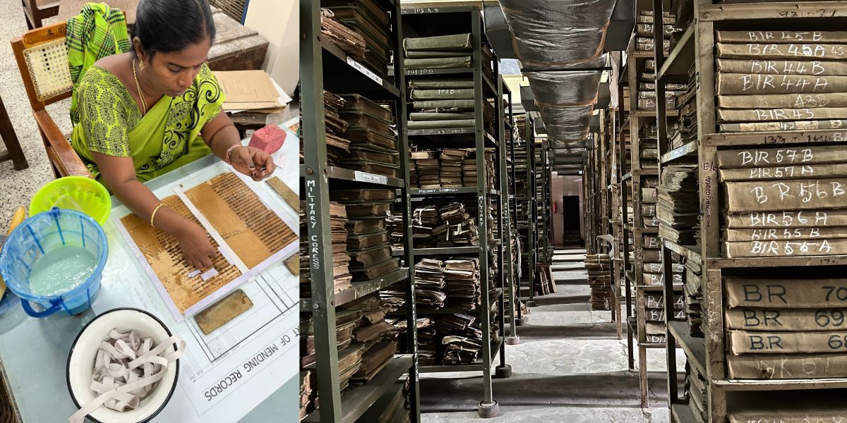 Preservation of historical documents: Supported by a government grant of ₹10 crore, the Tamil Nadu Archives and Historical Research Department has embarked on a trial preservation project.