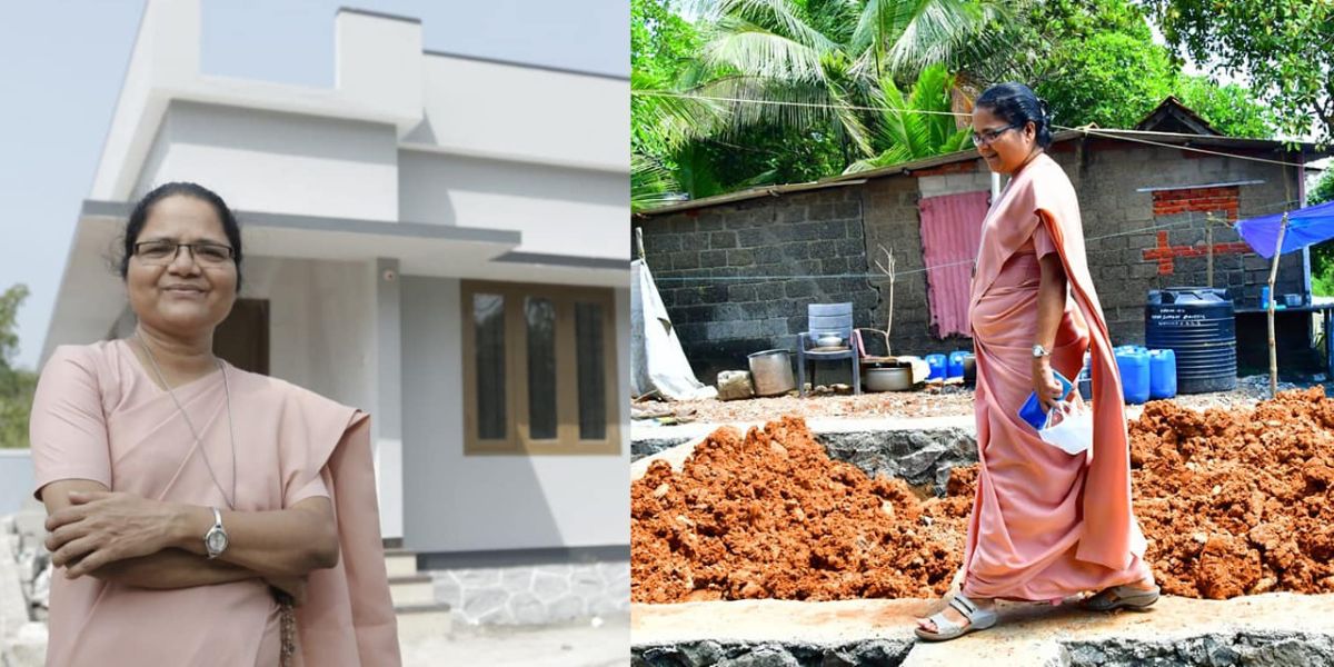 Sister Lizzy began the House Challenge initiative in 2012 to address the problem of homelessness in Kerala. (Supplied)