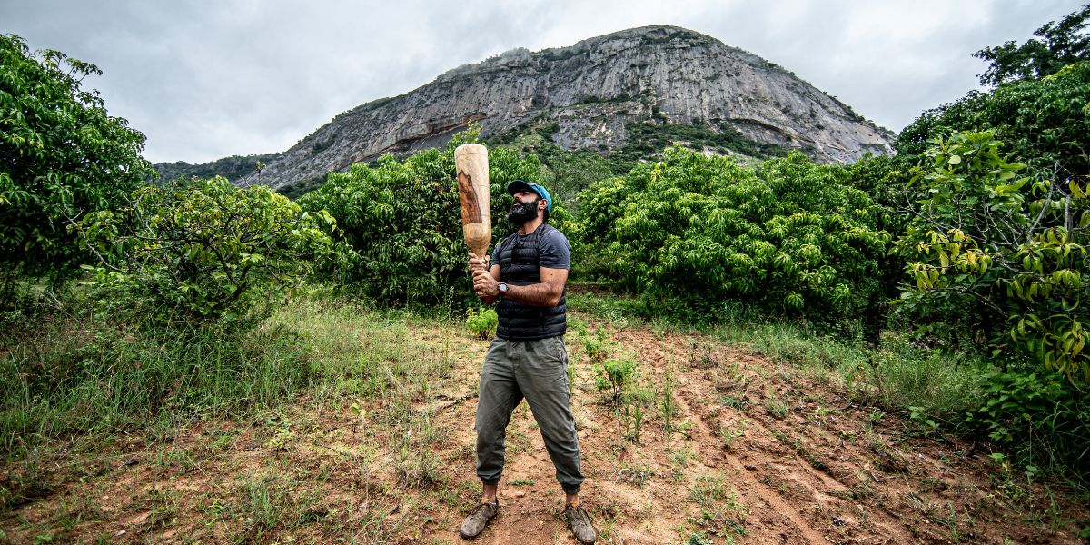 Rishabh Malhotra's Tagda Raho has dugout and training areas in Bengaluru, and also retails their signature, specially-crafted wooden mudgars. (Supplied)