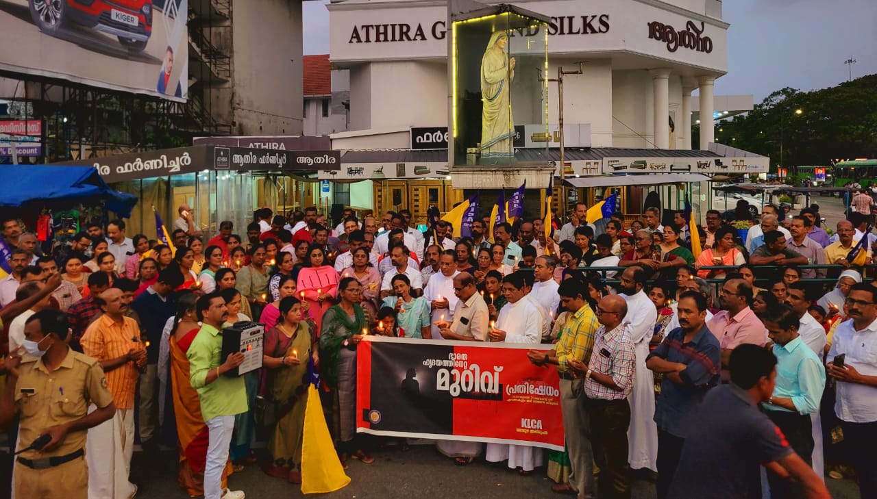 KLCA organised protest against Manipur violence. (George Michael/South First)
