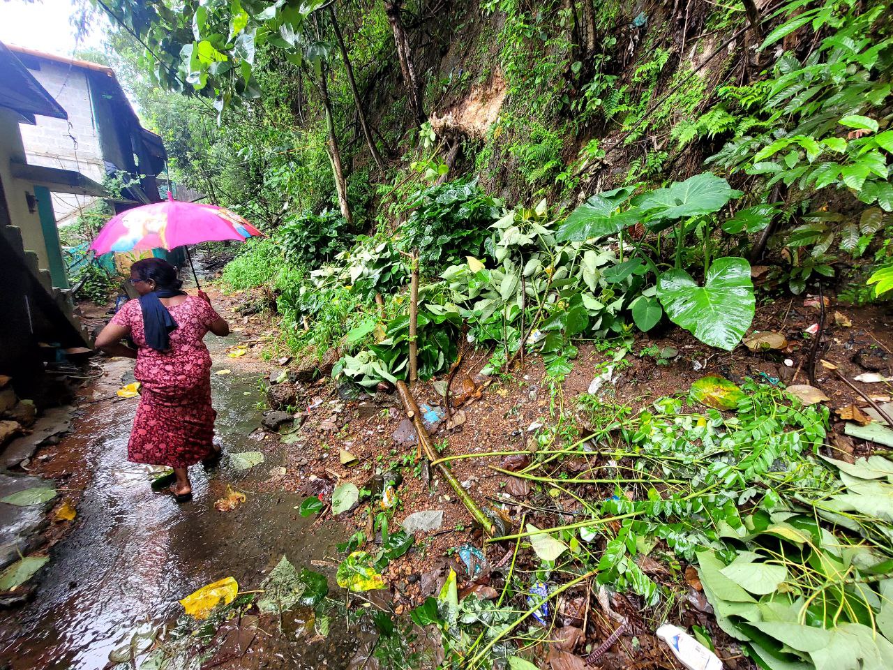 Landslide destruction at Ernakulam