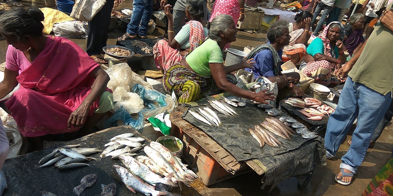 Andhra seafood market
