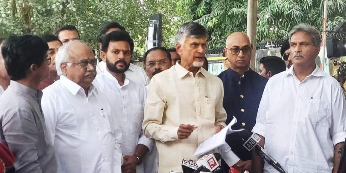 Chandrababu Naidu after meeting CEC Chandrababu Naidu after meeting CEC
