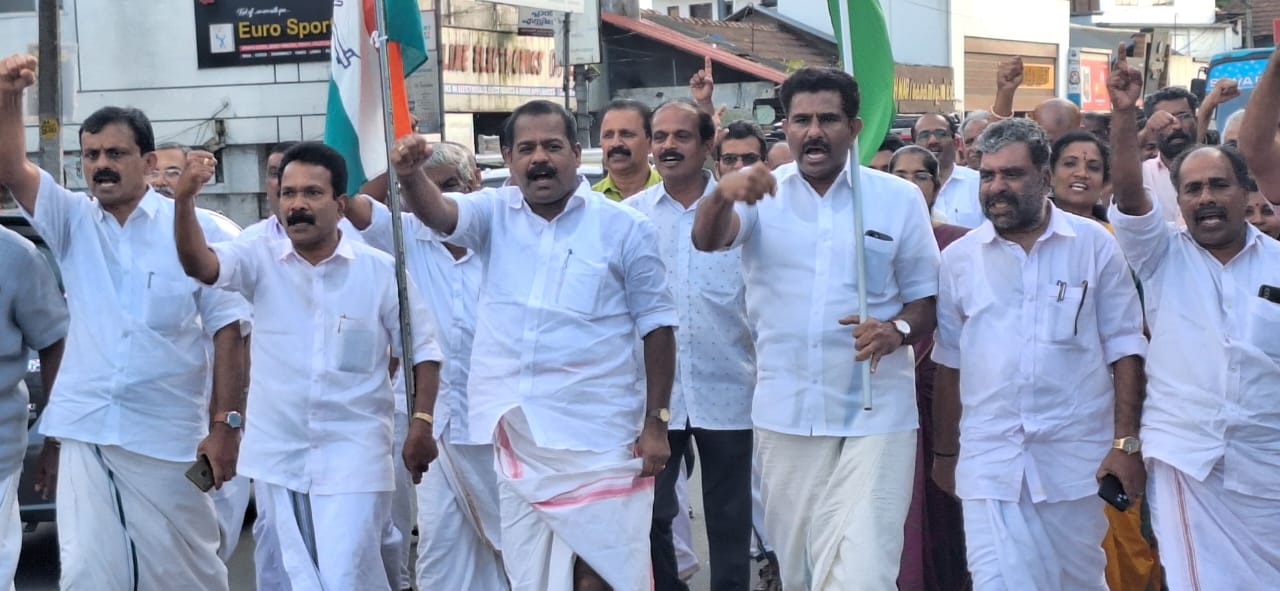 Congress rally in Sulthan Bathery in Wayanad after the Supreme Court verdict staying the conviction of Rahul Gandhi. Rahul Gandhi Wayanad celebrates after Supreme Court verdict