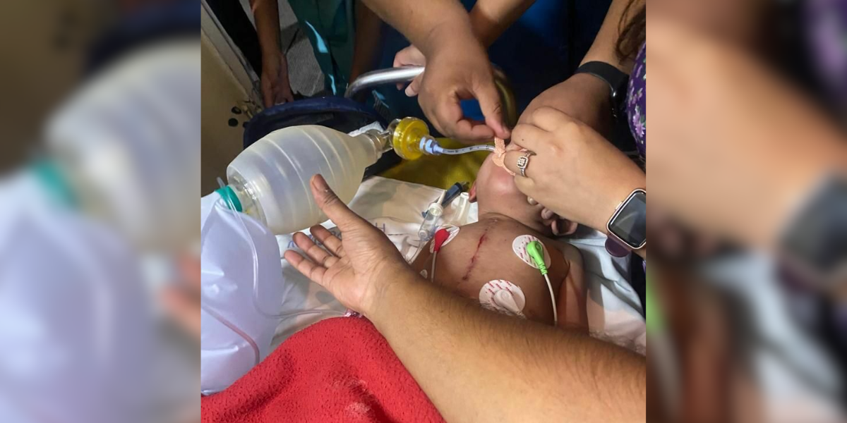 Copy of Untitled (1200 × 600 px) (7) The 15-month-old toddler was first revived mid-air by five AIIMS doctors on board Vistara airlines before passing away 3 days later. (Supplied)