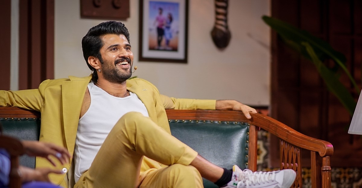 Vijay Deverakonda at Kushi promotions Vijay Deverakonda at Kushi promotions