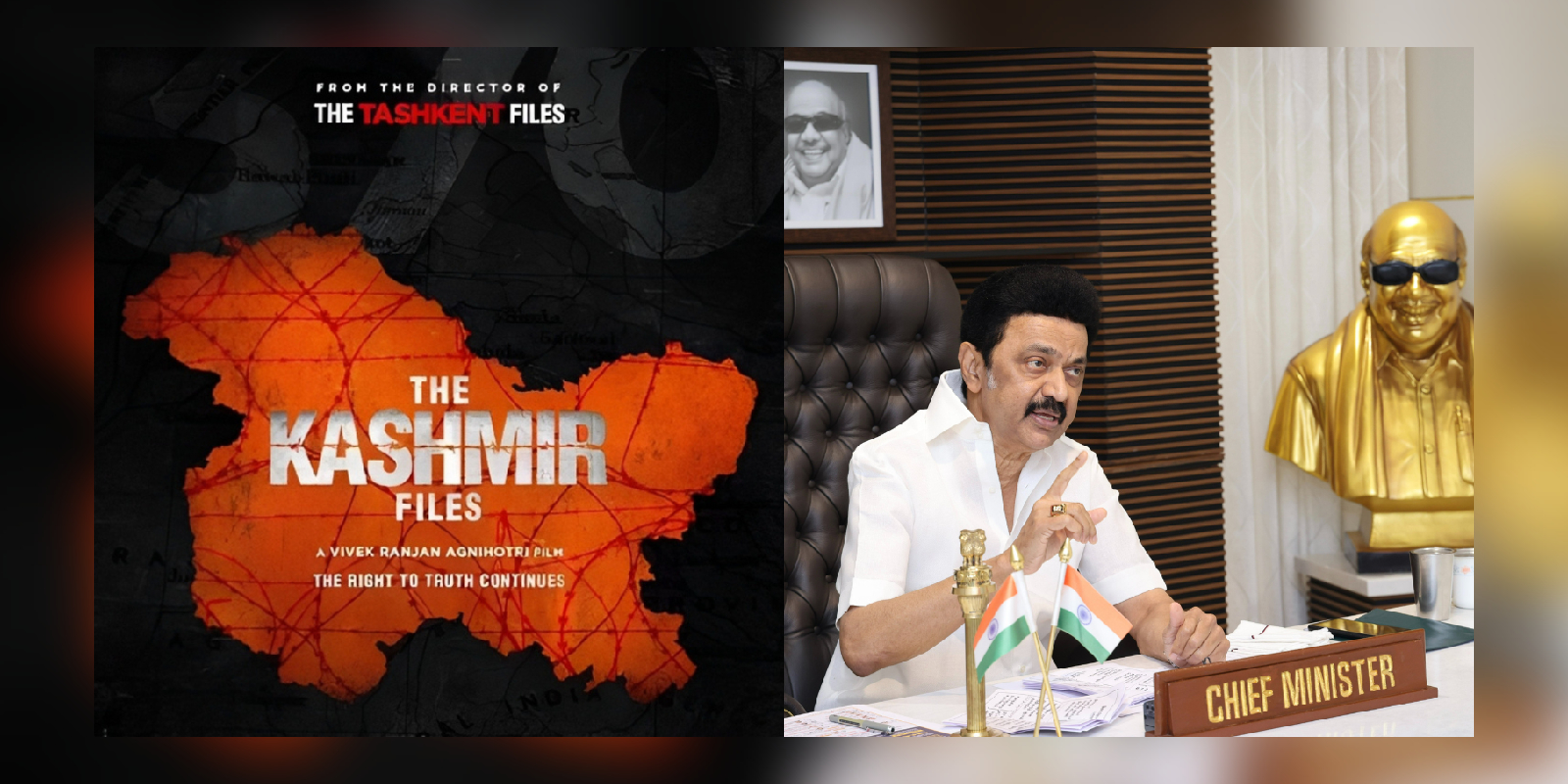 MK Stalin criticises The Kashmir Files being awarded MK Stalin criticises The Kashmir Files being awarded