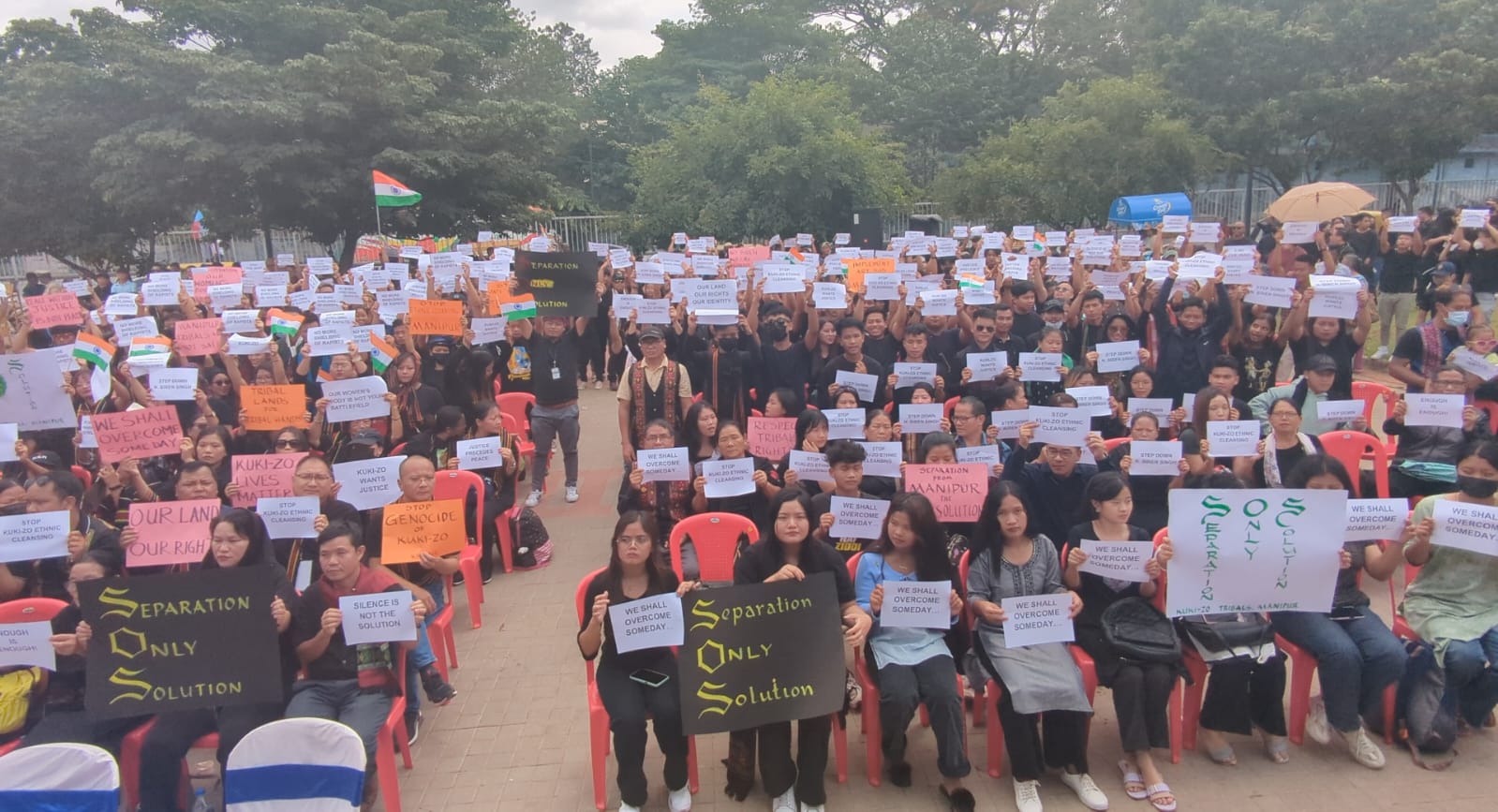 Manipur Violence Karnataka Bengaluru Kuki Tribe Protest