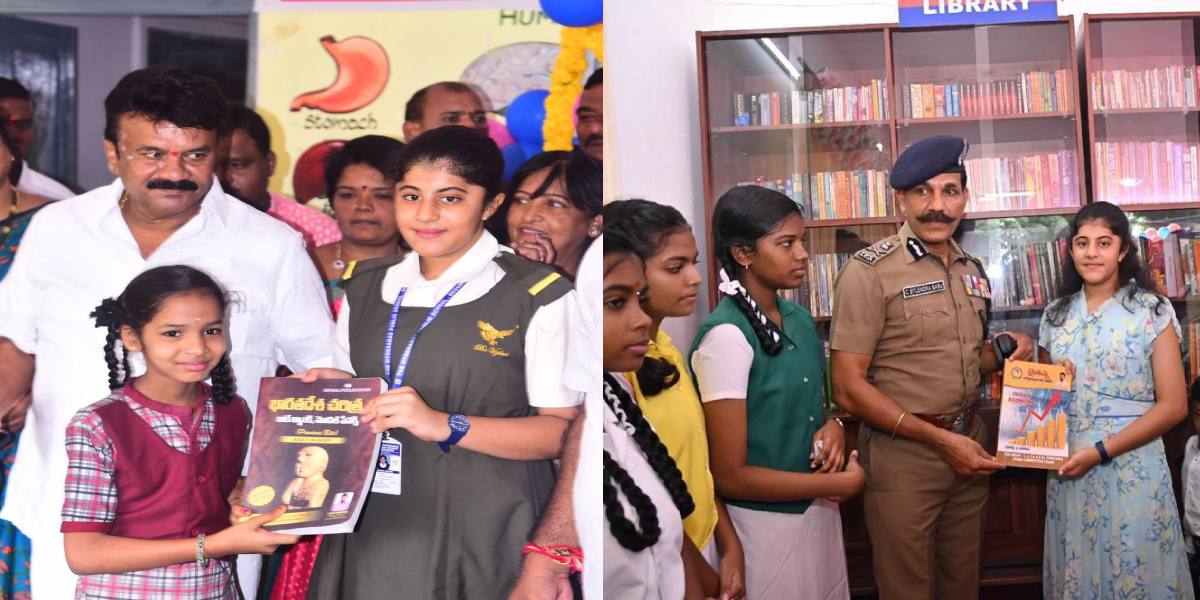 Meet Akarshana Sathish, 11-year-old setting up her seventh library in Hyderabad after two in Tamil Nadu Meet Akarshana Sathish, 11-year-old setting up her seventh library in Hyderabad after two in Tamil Nadu