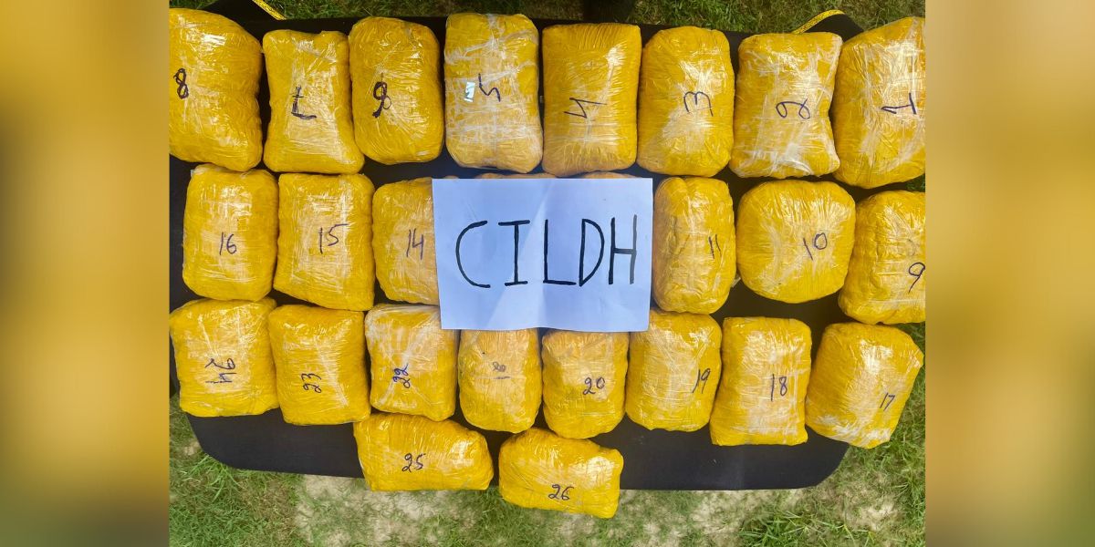 The drug packets seized by the BSF. (Supplied) Punjab heroin smuggling