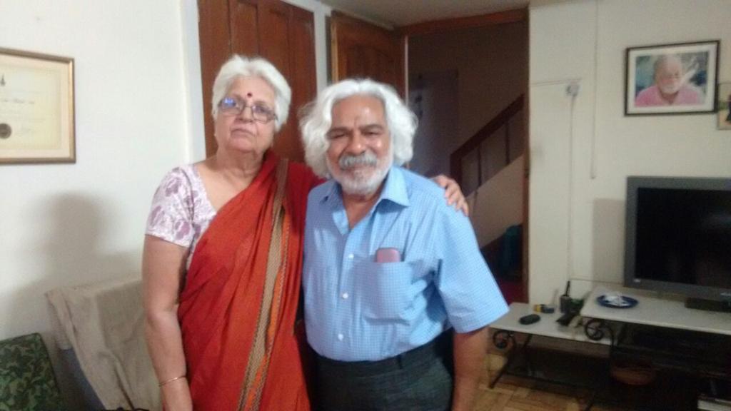 Vasant Kannabiran with Gaddar File photo of Vasant Kannabiran with Gaddar.