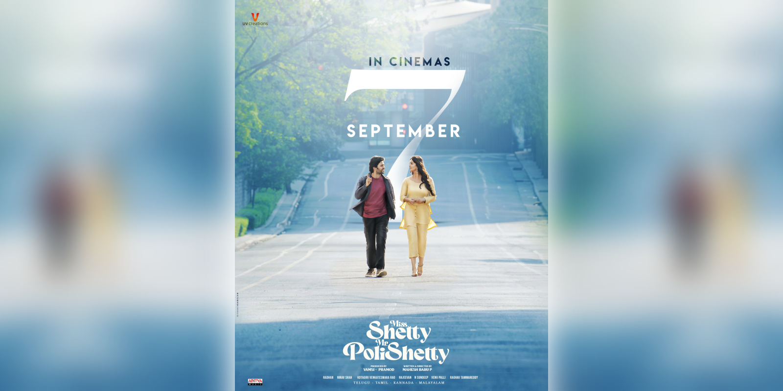 A poster of the film Miss Shetty Mr Polishetty A poster of the film Miss Shetty Mr Polishetty