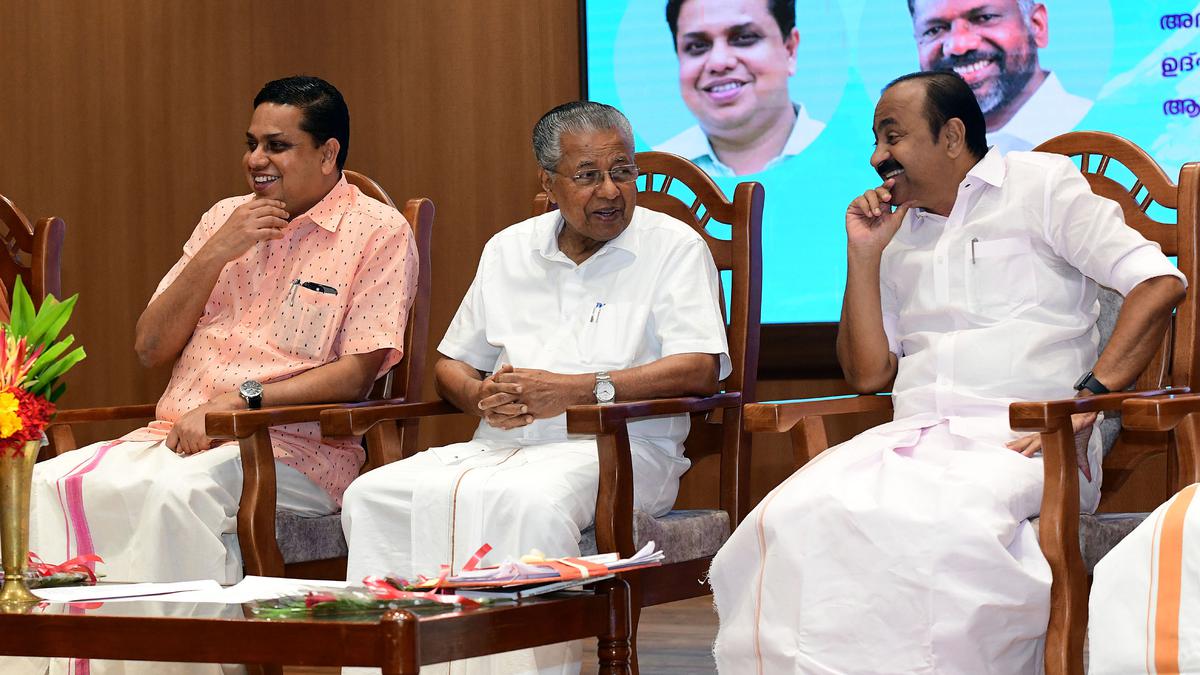 Vijayan satheesan Chief Minister Pinarayi Vijayan and and Leader of Opposition VD Satheesan at an event. (Supplied)