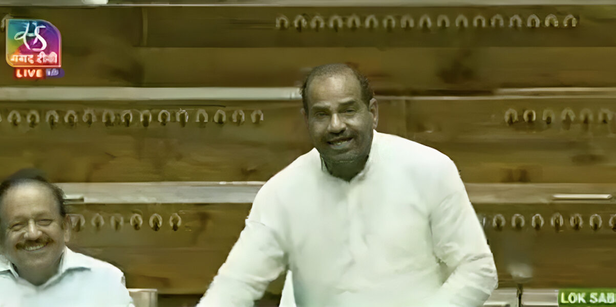 BJP MP Ramesh Bidhuri in Lok Sabha BJP MP Ramesh Bidhuri in Lok Sabha