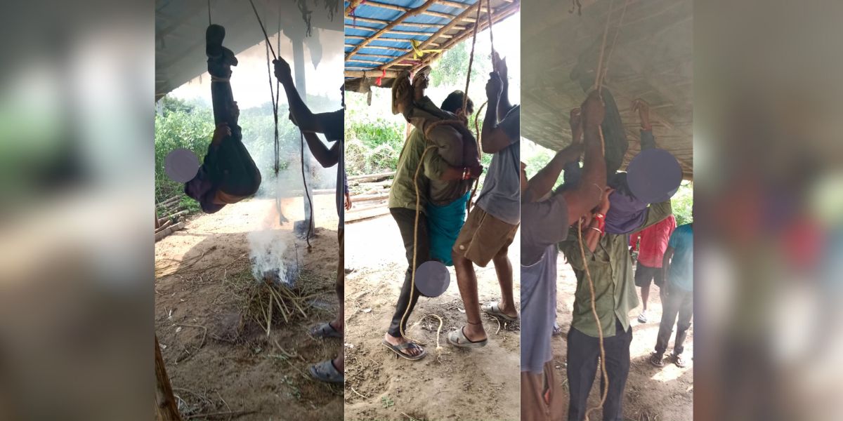 Dalit tortured Dalit man, friend hung upside down, abused and assaulted in Mancherial; 4 arrested