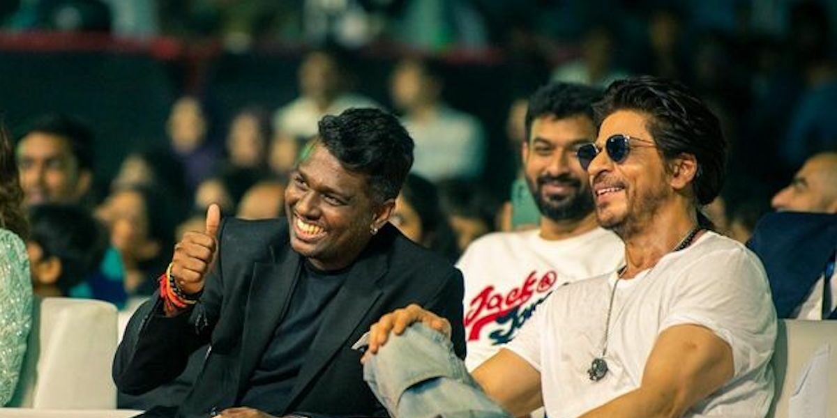 Director atlee with Shah Rukh Khan Director atlee with Shah Rukh Khan