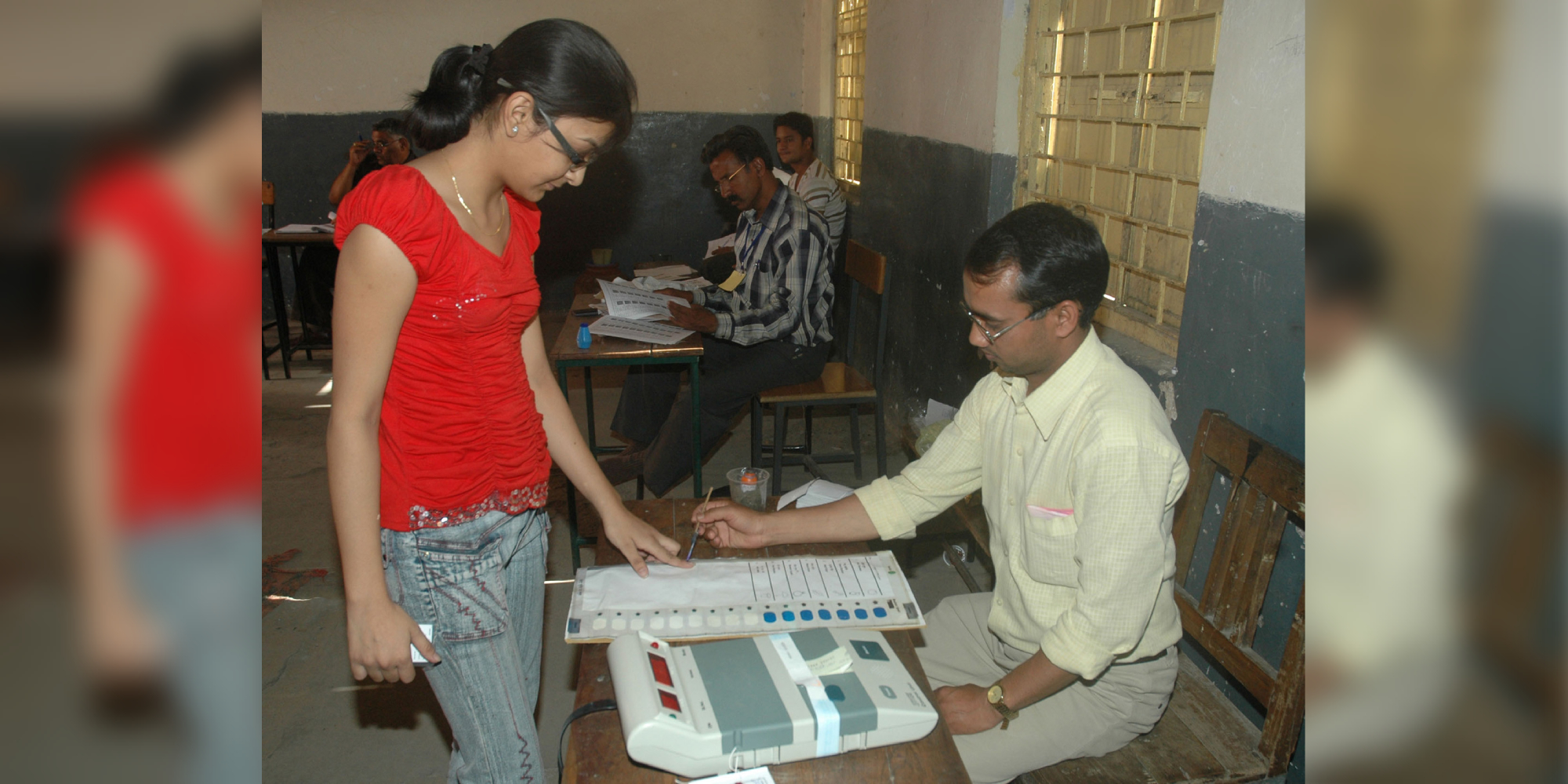 File photo of a young voter