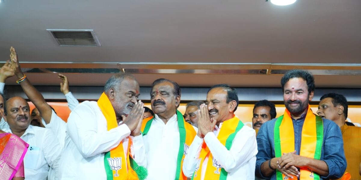 Former BRS Ministers C Krishna Yadav and J Chittaranjan Das joining BJP Former BRS Ministers C Krishna Yadav and J Chittaranjan Das joining BJP