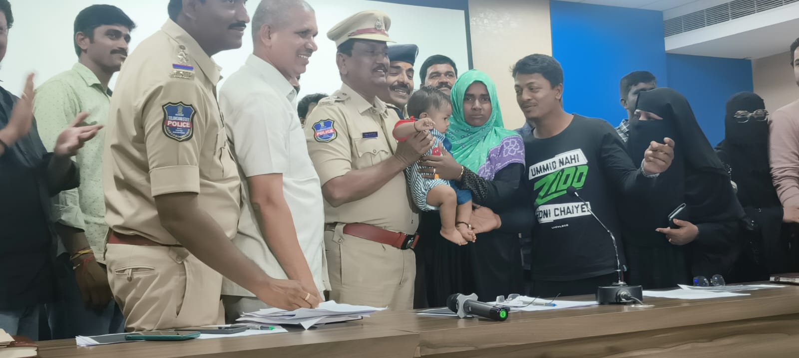 The baby was reunited with his family. (Supplied)