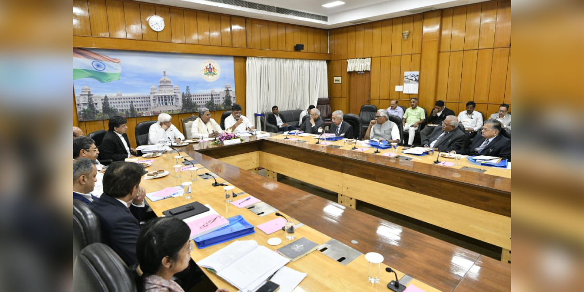 Karnataka CM meeting Chief Minister Siddaramaiah chaired a meeting with legal experts on the simmering tensions over Cauvery River water row at Bengaluru on Friday.