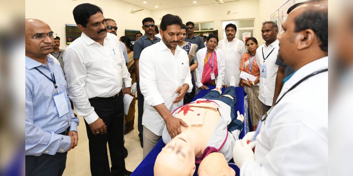 ‘Not all angels have wings, some carry stethoscopes,’ says Jagan after inaugurating 5 medical colleges