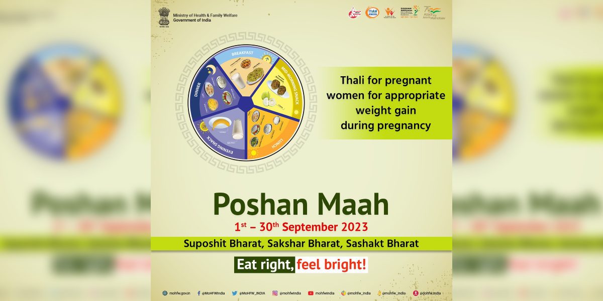 PoshanMaah A poster promoting iron-rich food released by the Union Health Ministry. (Sourced)