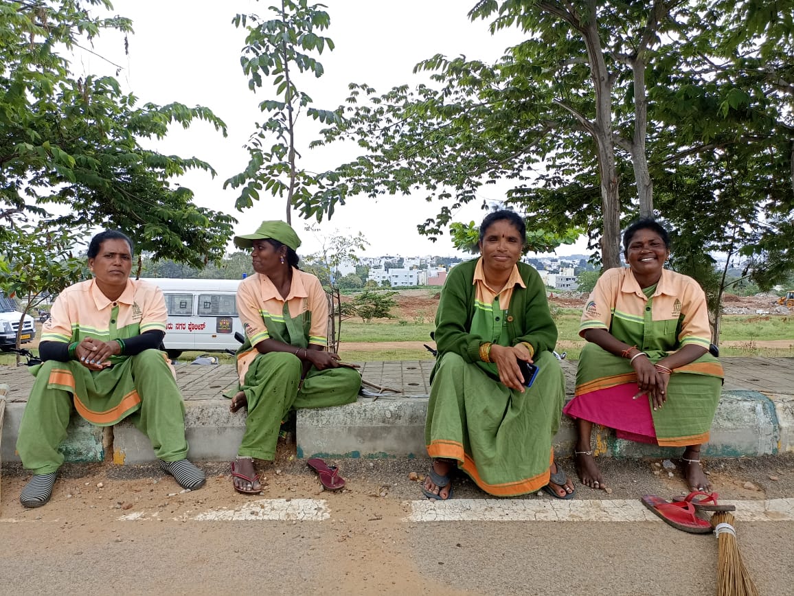 Pourakarmikas Ullal Upanagara Pourakarmikas who enrolled with the Gruha Lakshmi scheme in Bengaluru