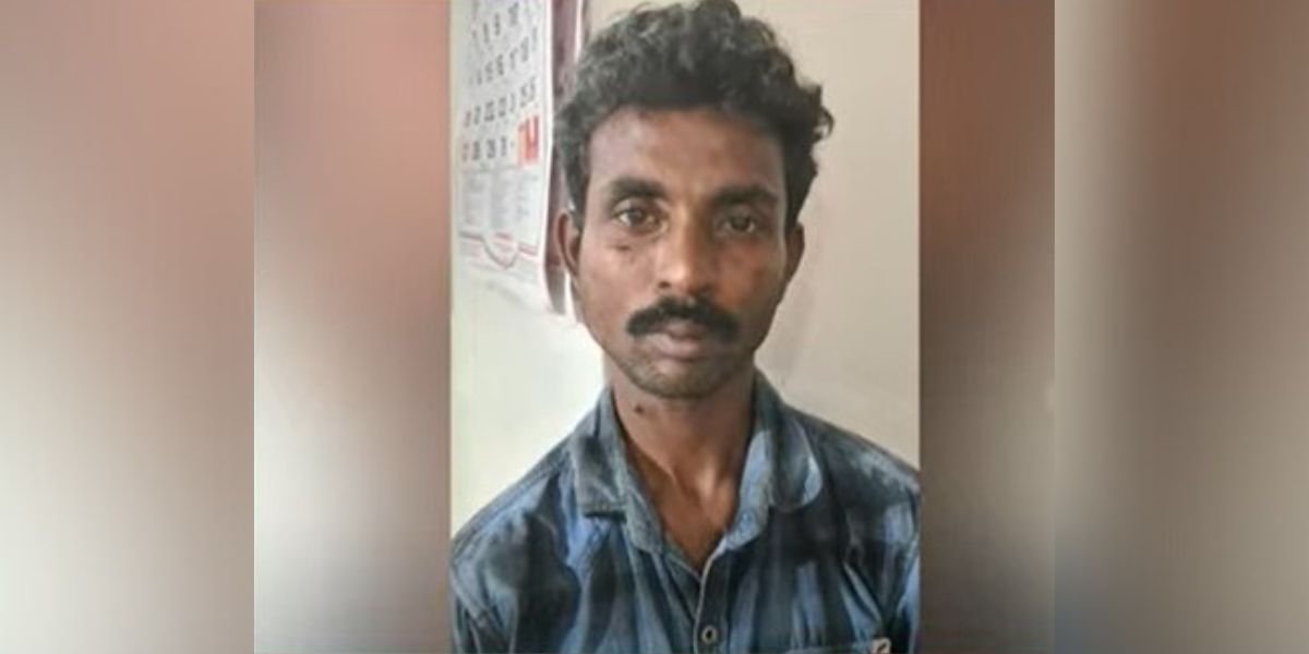 The arrested accused Christil. (Screengrab) Aluva rape