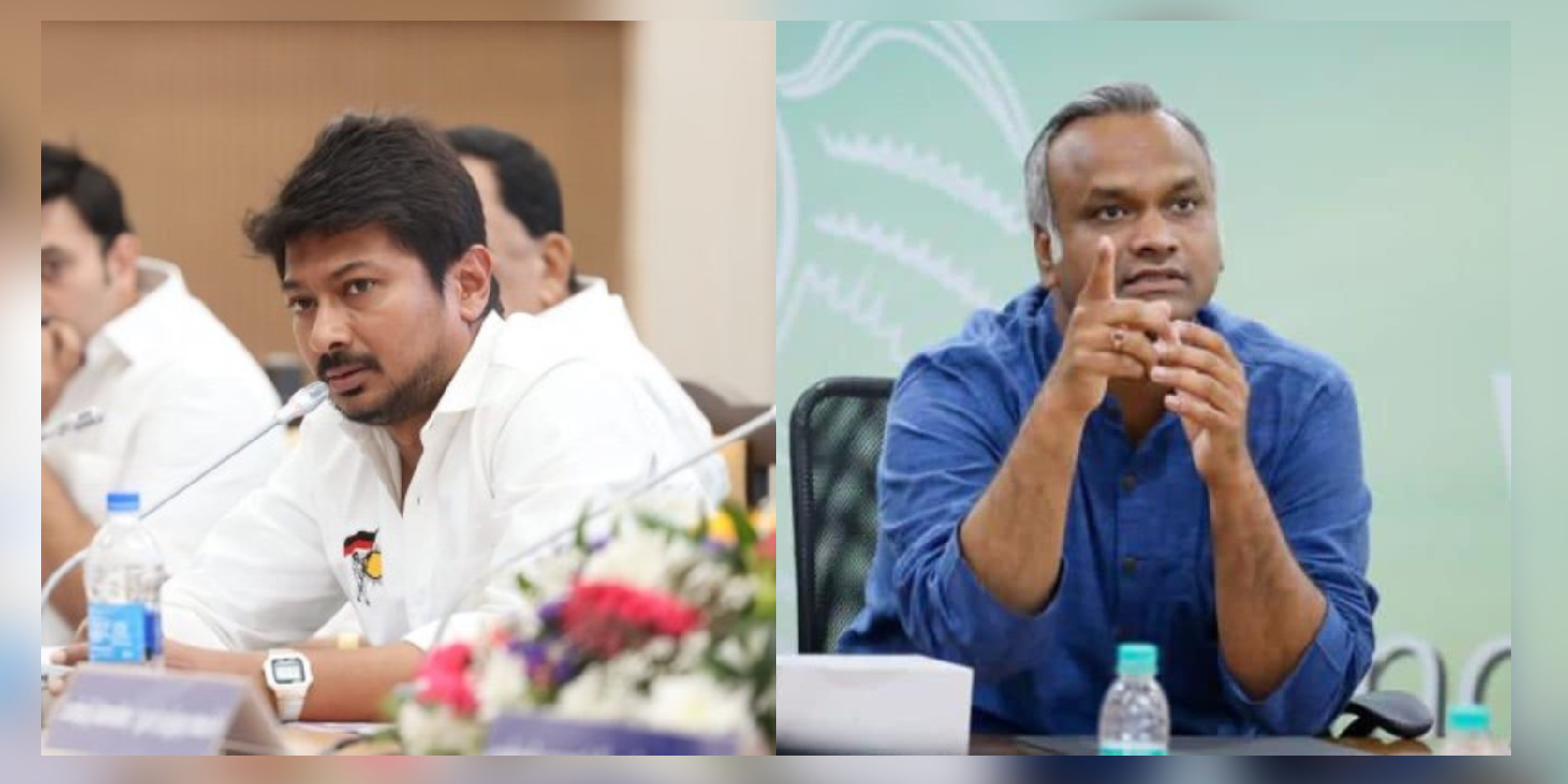 Udhayanidhi Stalin and Priyank Kharge Udhayanidhi Stalin and Priyank Kharge