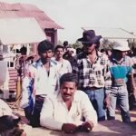 Working still of the iconic 'Om' film.