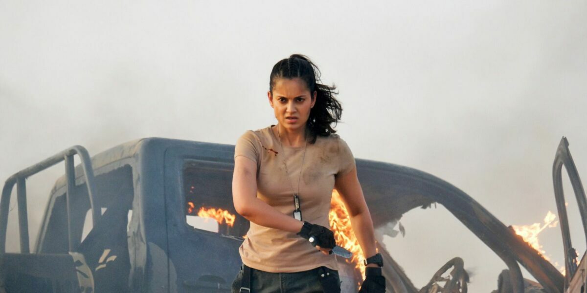 A still from the film Tejas