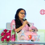 Revathy Ashok, Managing Trustee and CEO of B.PAC was in conversation with DK Shivakumar at Dakshin Dialogues. (South First)