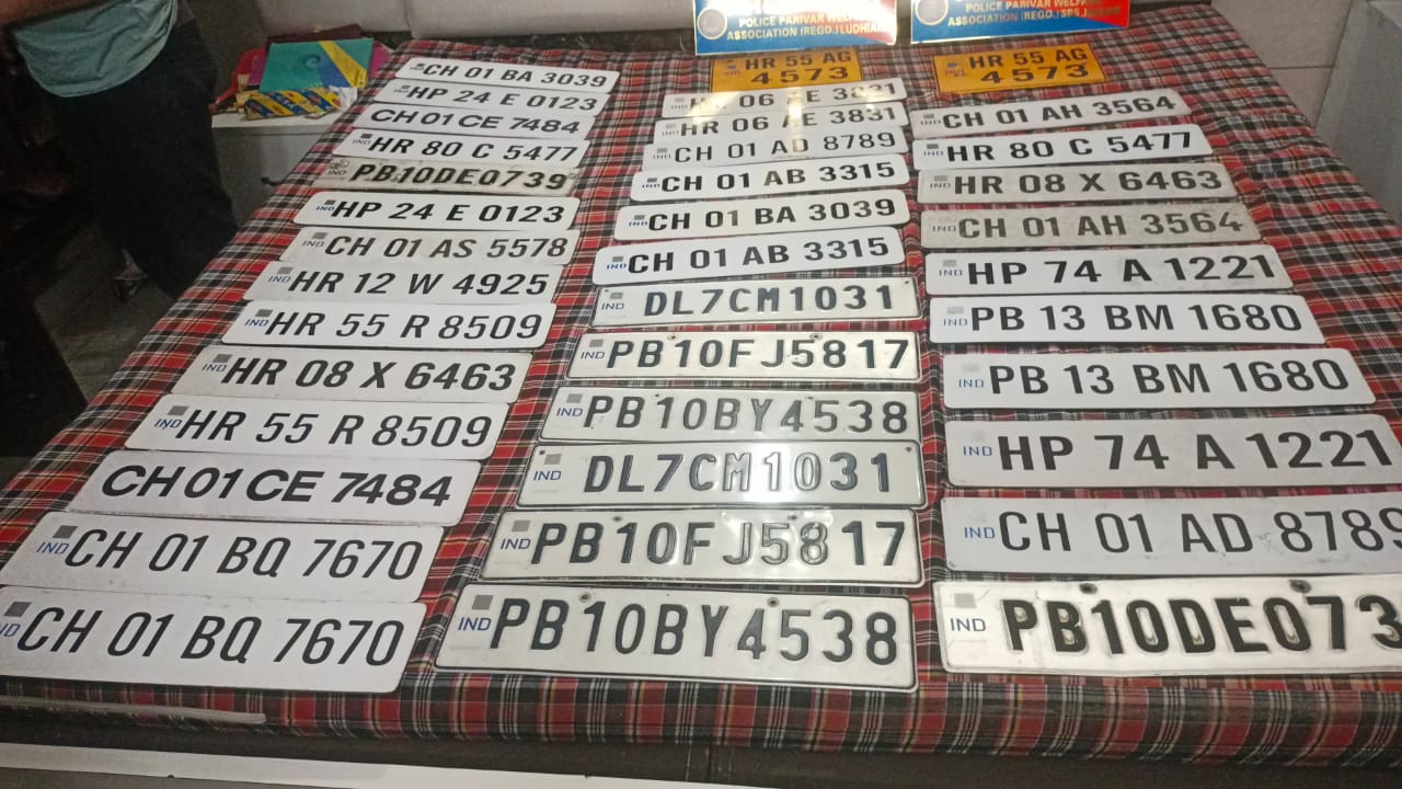 IMG-20231011-WA0021 Punjab police arrest wanted drug smuggler, seize fake license plates. (Supplied)